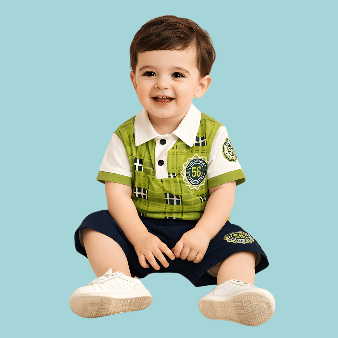 Eid Collection Kid's T - Shirt & Shorts Set - HH25