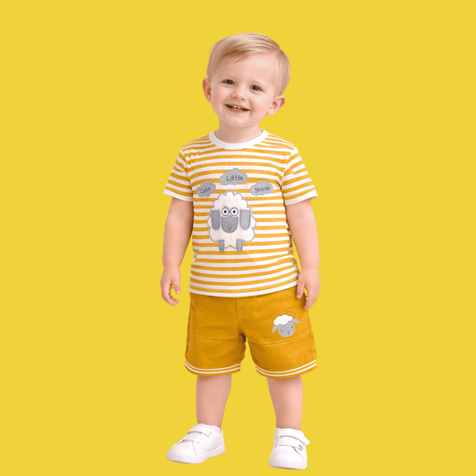 Kid's Premium Sheep Shirt & Shorts Set - HH18