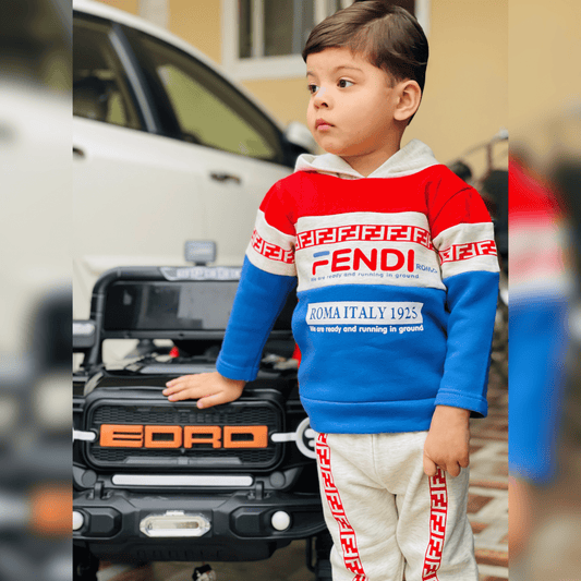 Stylish Warm & Trendy Kids Hooded Tracksuit Outfit – MA15