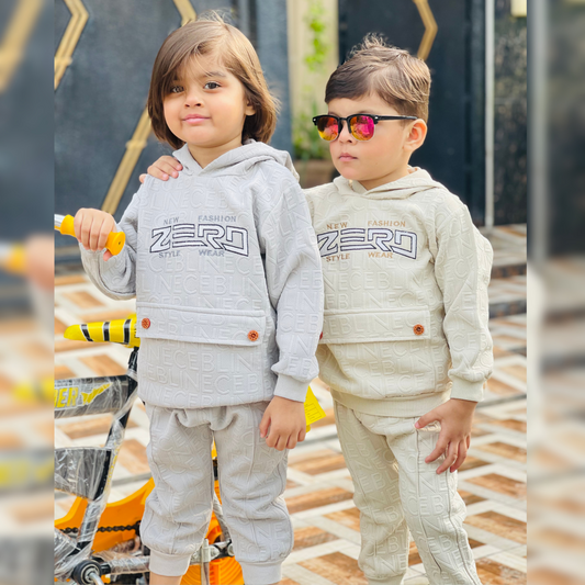 Zero Style Hoodie with Front Pocket & Matching Jogger Pants - MA7