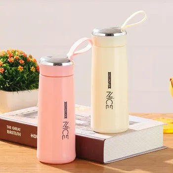 Stylish 400ml Glass Water Bottle for Girls & Boys. Perfect for School, Gym, and Office