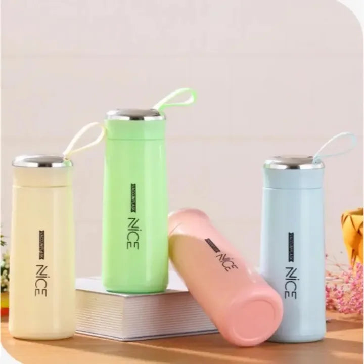 Stylish 400ml Glass Water Bottle for Girls & Boys. Perfect for School, Gym, and Office