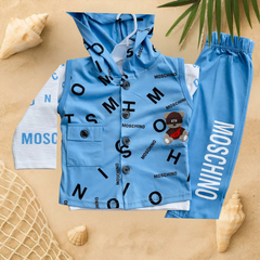 Kid's 3 Piece Full Sleeves Set With Cap - MA1