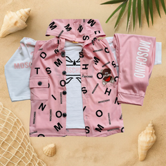 Kid's 3 Piece Full Sleeves Set With Cap - MA1