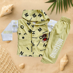 Kid's 3 Piece Full Sleeves Set With Cap - MA1