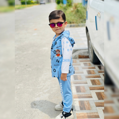 Kid's 3 Piece Full Sleeves Set With Cap - MA1