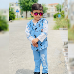 Kid's 3 Piece Full Sleeves Set With Cap - MA1