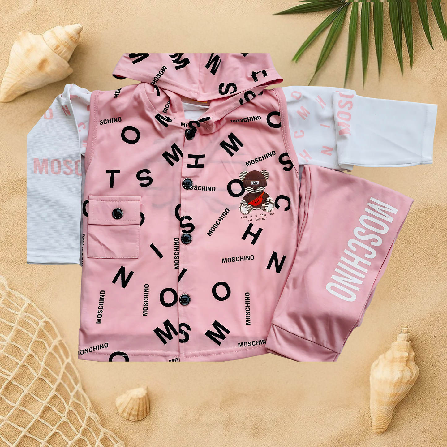 Kid's 3 Piece Full Sleeves Set With Cap - MA1