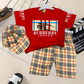 Kid's Burberry Shirt & Shorts Set with Cap - HH43