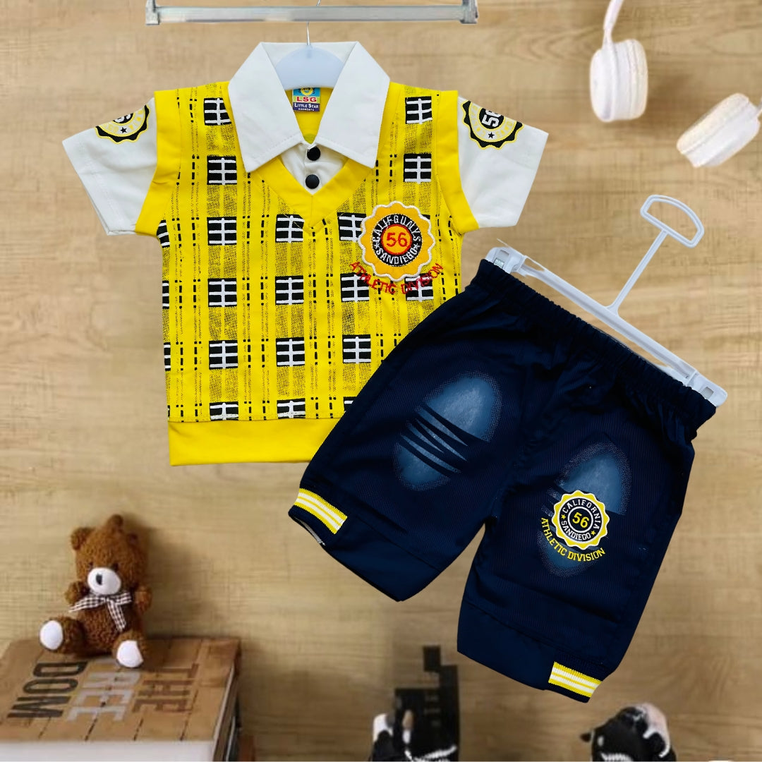 Eid Collection Kid's T - Shirt & Shorts Set - HH25