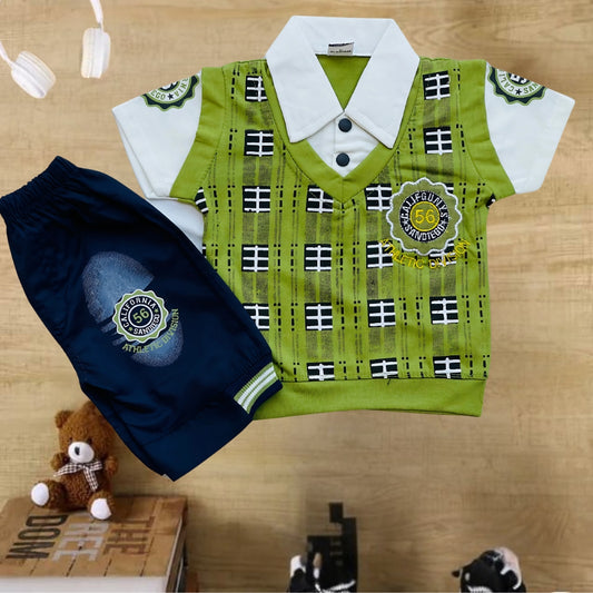 Eid Collection Kid's T - Shirt & Shorts Set - HH25