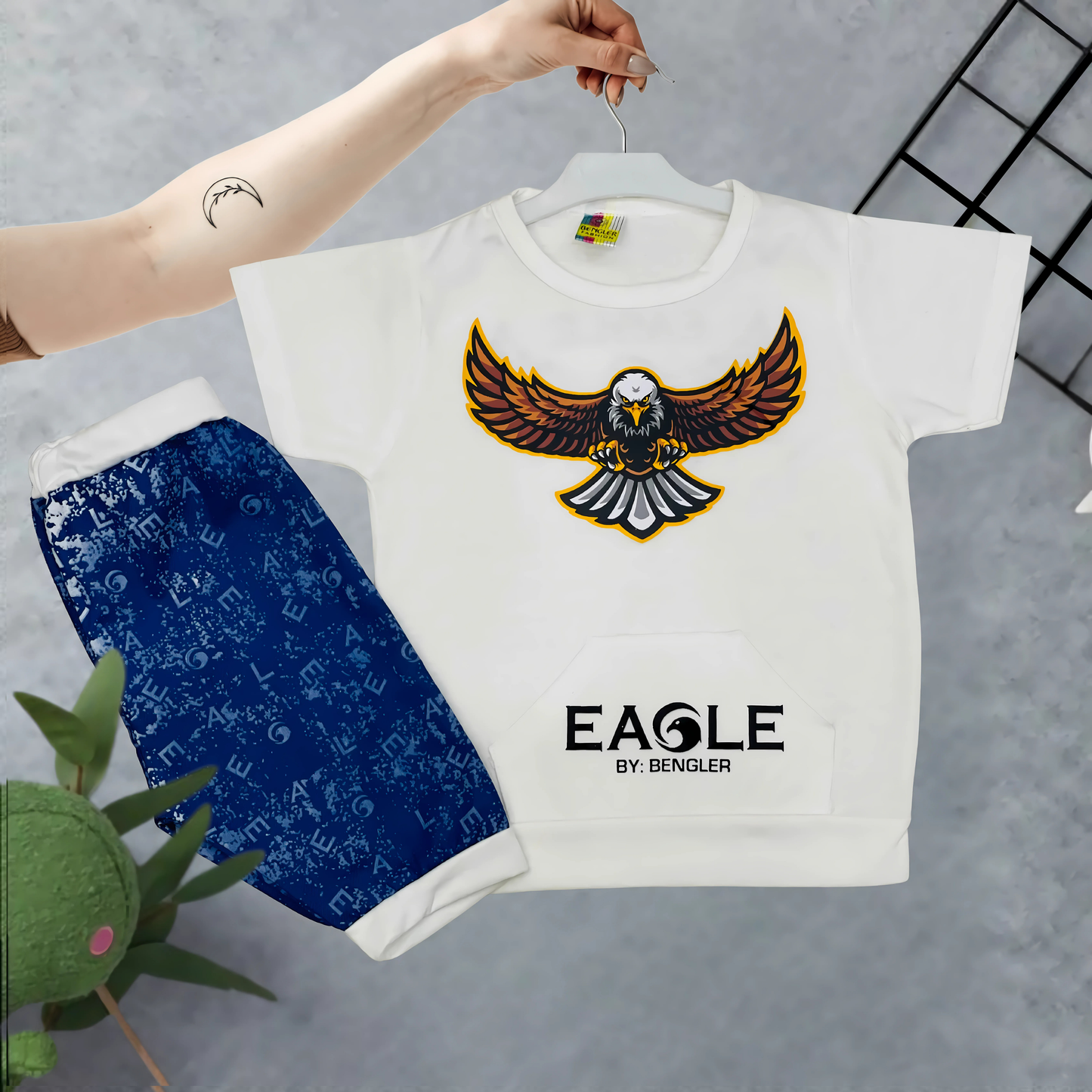Kid's Eagle Shirt & Shorts Set - HH41