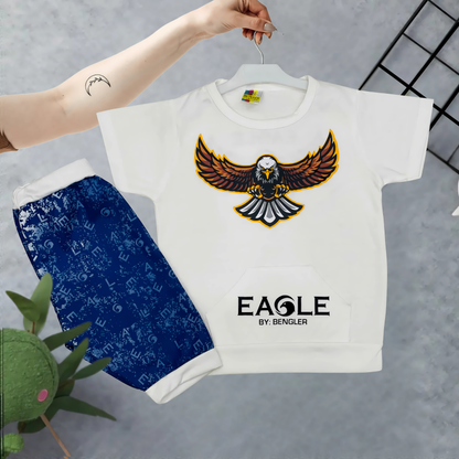 Kid's Eagle Shirt & Shorts Set - HH41
