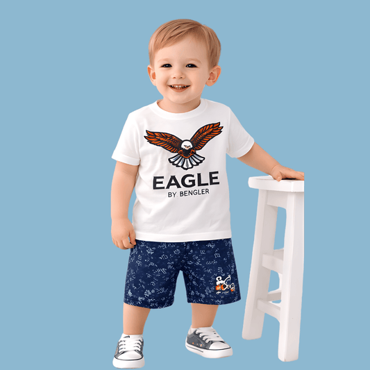 Kid's Eagle Shirt & Shorts Set - HH41
