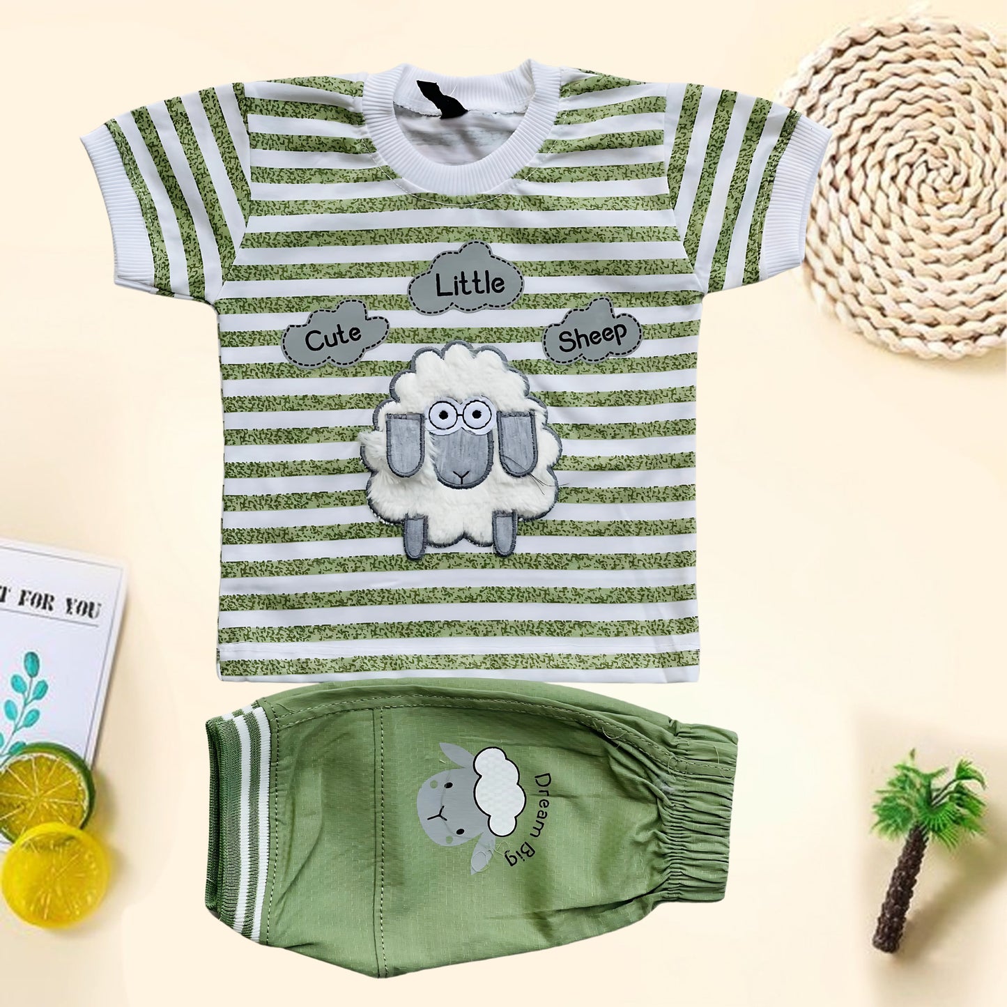 Kid's Premium Sheep Shirt & Shorts Set - HH18