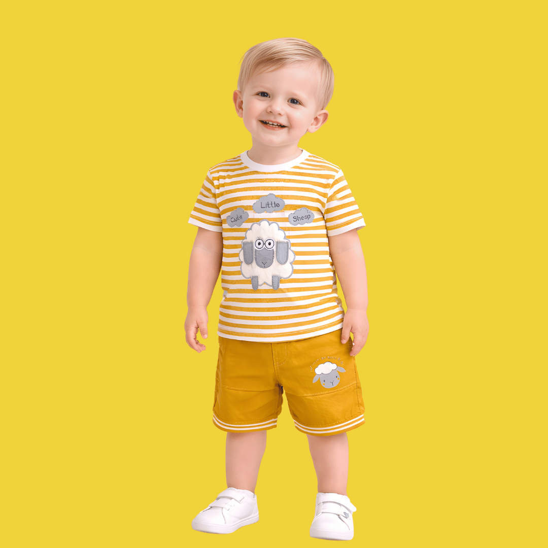 Kid's Premium Sheep Shirt & Shorts Set - HH18