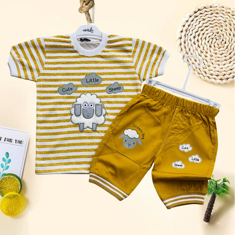 Kid's Premium Sheep Shirt & Shorts Set - HH18