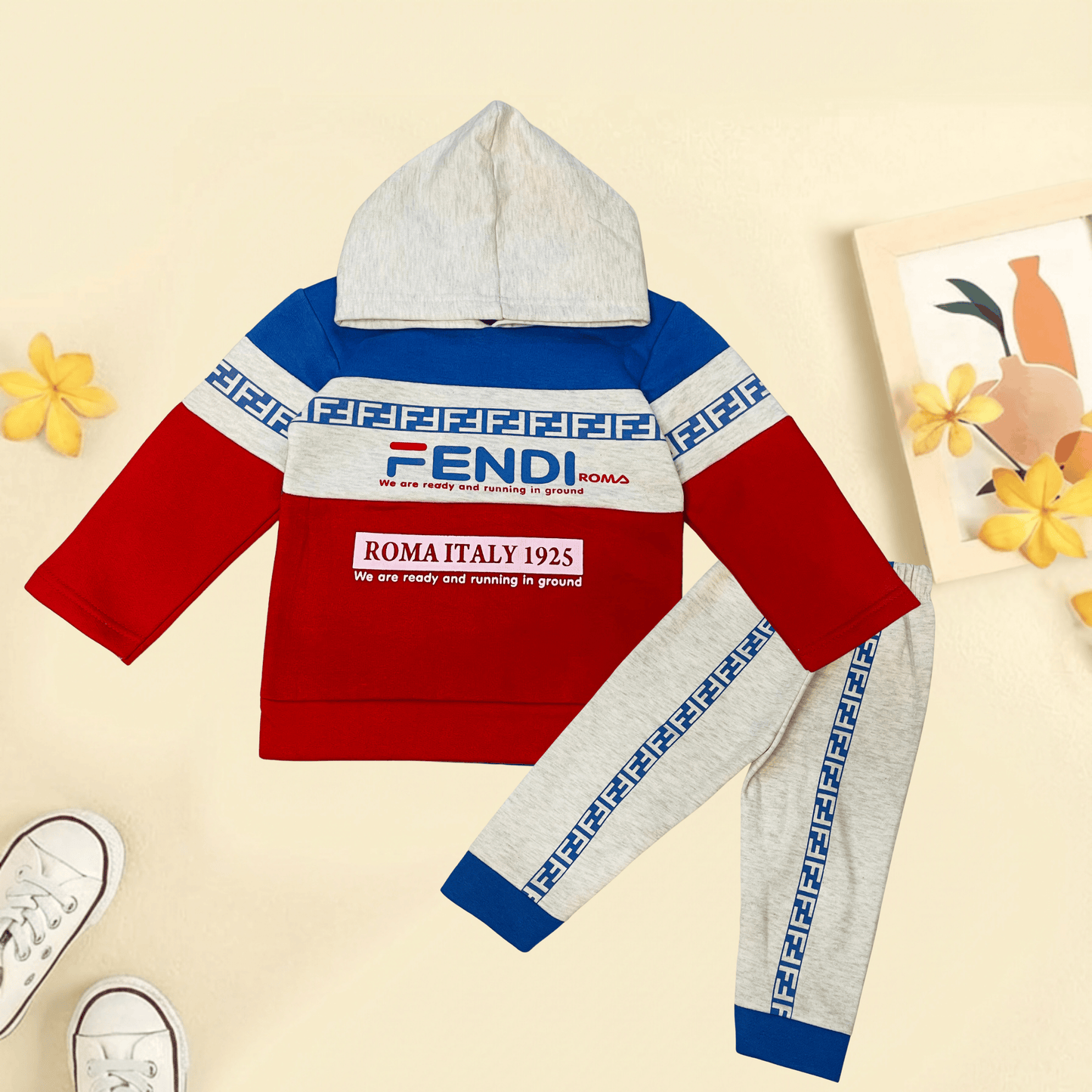 Stylish Warm & Trendy Kids Hooded Tracksuit Outfit – MA15