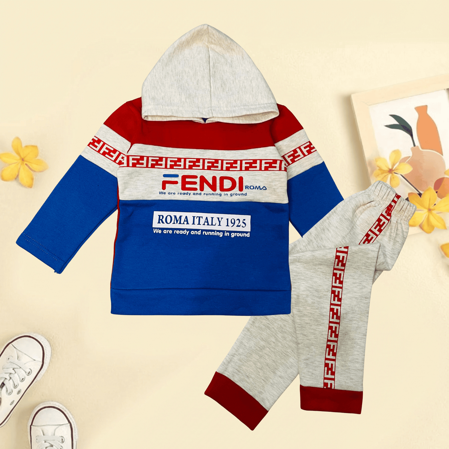 Stylish Warm & Trendy Kids Hooded Tracksuit Outfit – MA15