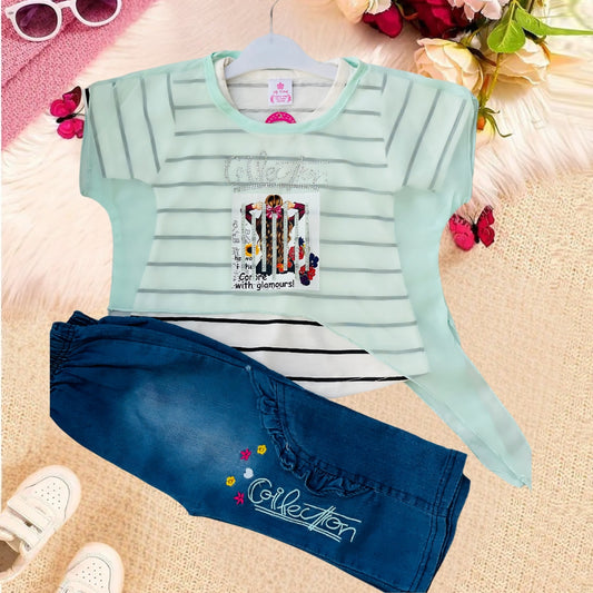 Girls 3 Pc Western Dress - HH27