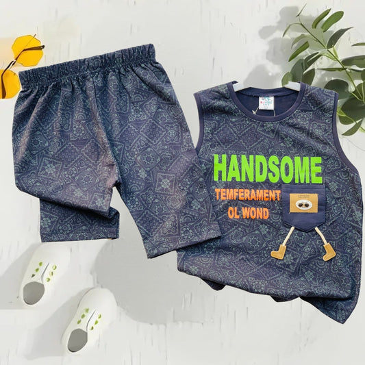 Kid's Handsome Sando Dress with Shorts  - HH28