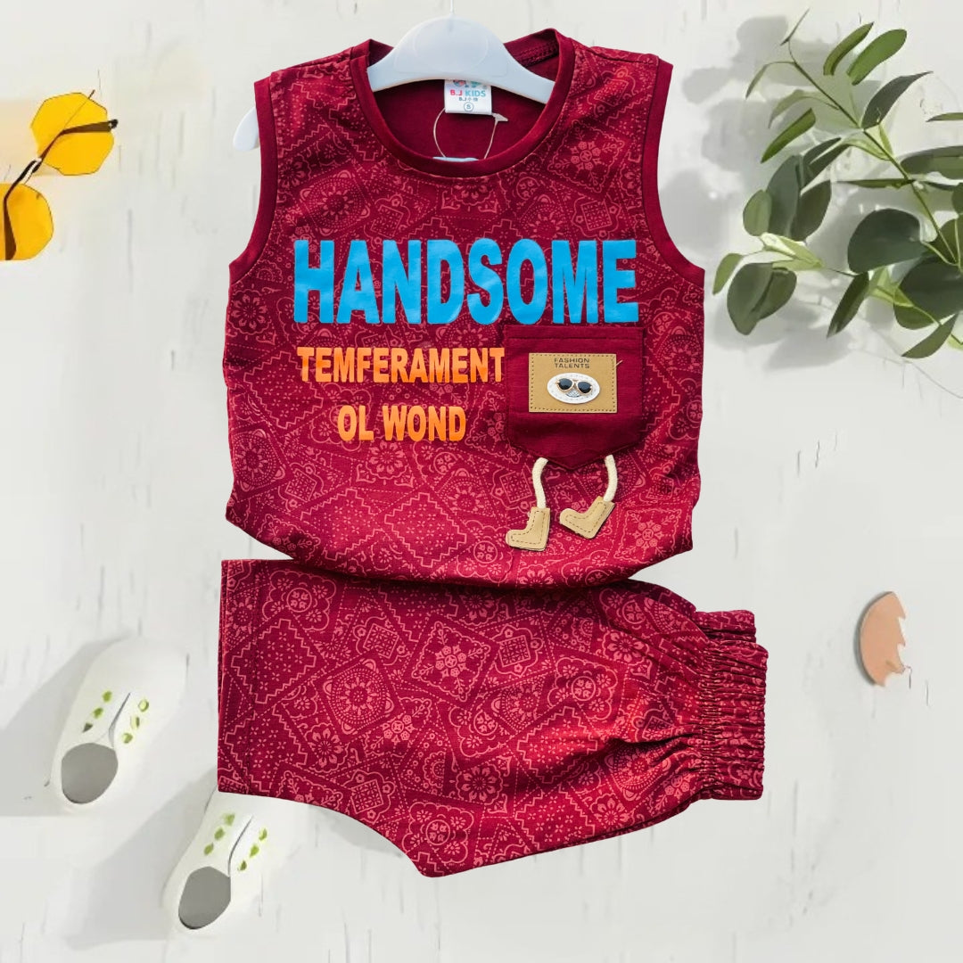Kid's Handsome Sando Dress with Shorts  - HH28