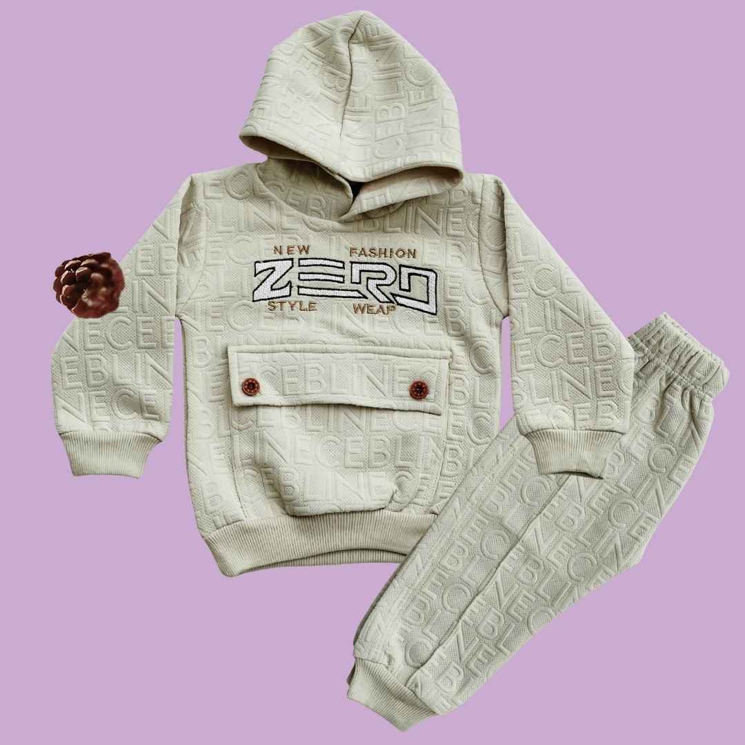 Zero Style Hoodie with Front Pocket & Matching Jogger Pants - MA7