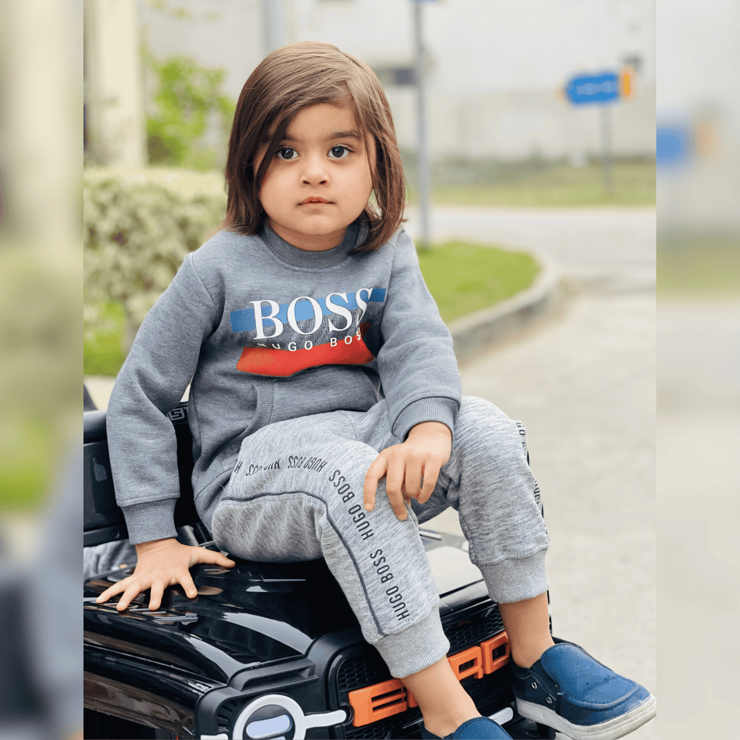 BOSS Style Premium Sweatshirt & Grey Jogger Set – MA17