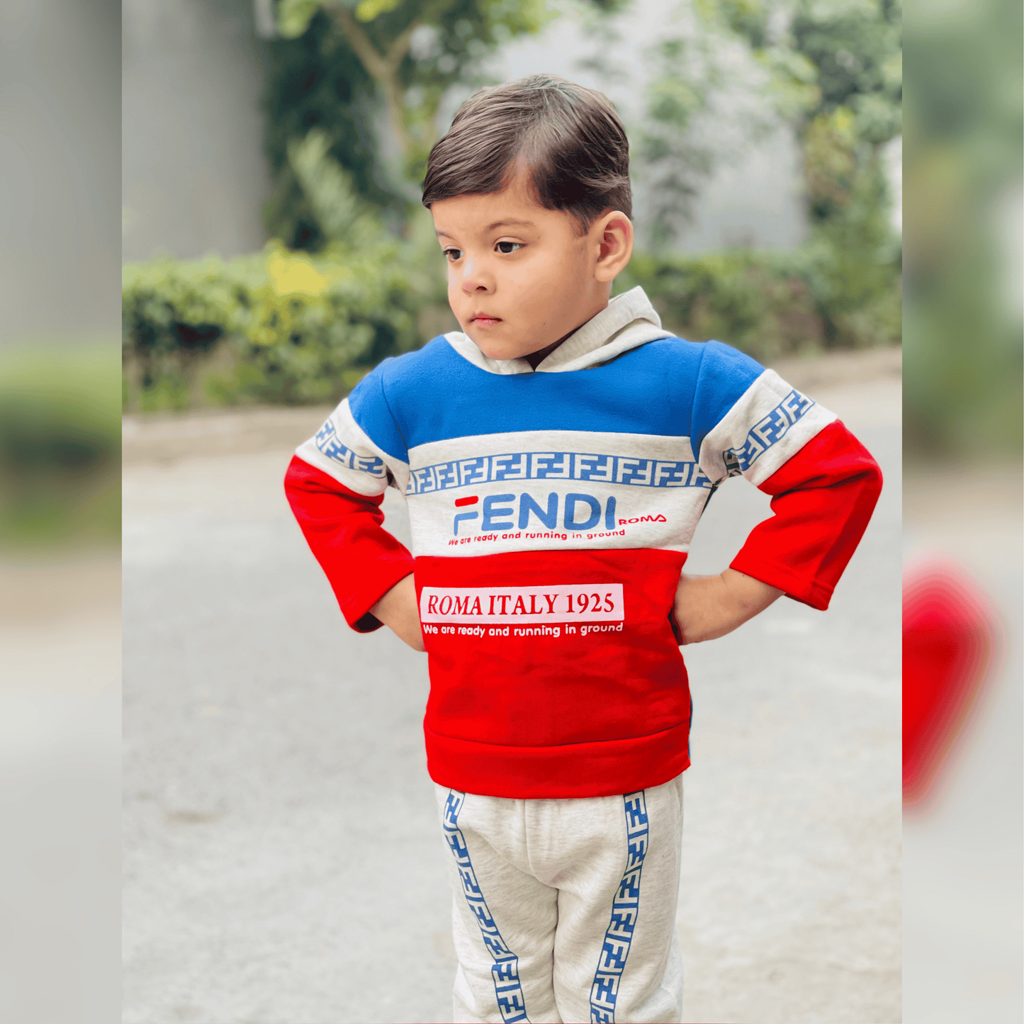 Stylish Warm & Trendy Kids Hooded Tracksuit Outfit – MA15