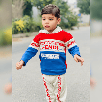 Stylish Warm & Trendy Kids Hooded Tracksuit Outfit – MA15