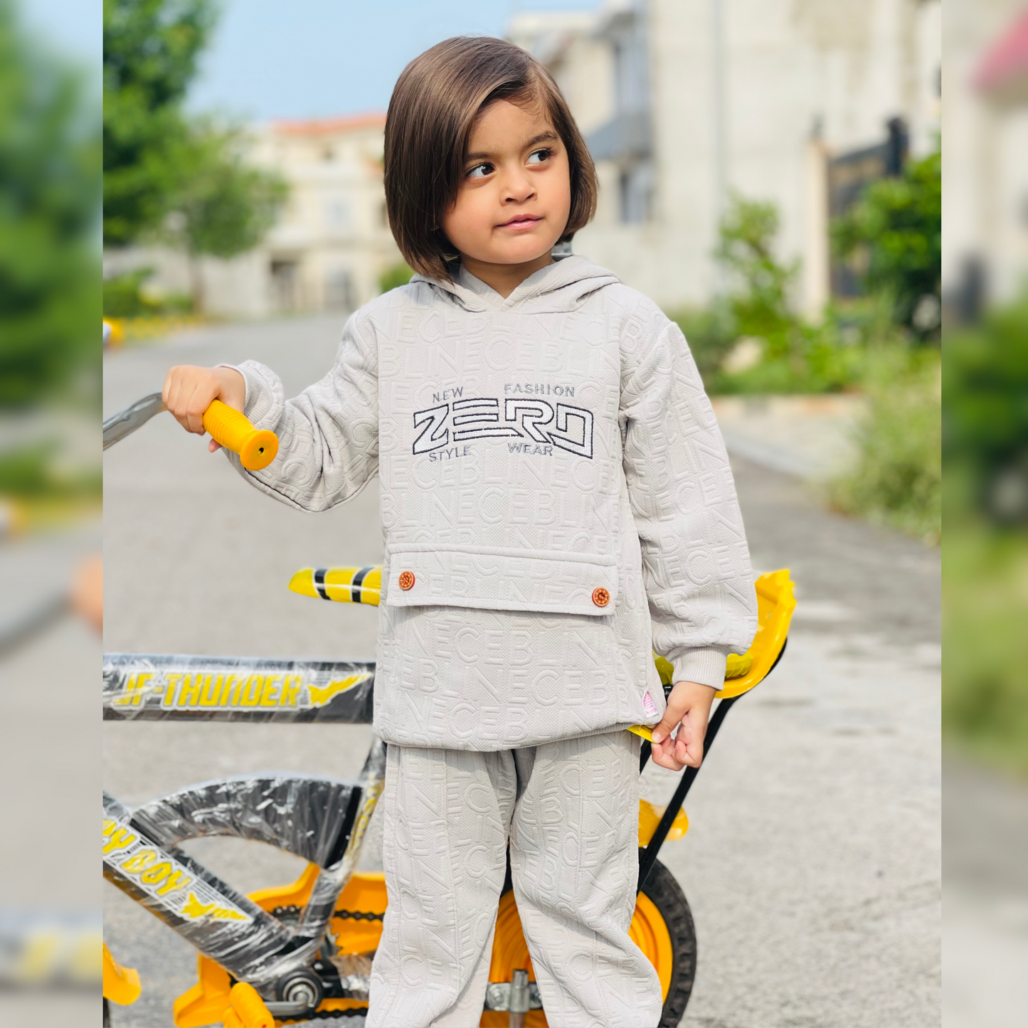 Zero Style Hoodie with Front Pocket & Matching Jogger Pants - MA7