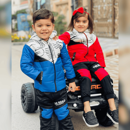 Kids 2-Piece Warm Hooded Puffer Jacket with Pants – MA14