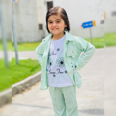 3 Piece Western Full Sleeves Set Shirt + Trousers + Jacket - MA2