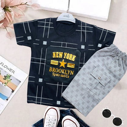 New York Kid's Shirt & Shorts Set - HH19