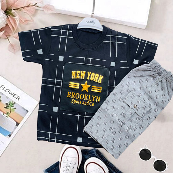 New York Kid's Shirt & Shorts Set - HH19