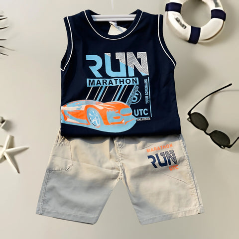 Kid's  Sando Dress & Shorts Set - HH30
