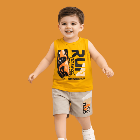 Kid's  Sando Dress & Shorts Set - HH30