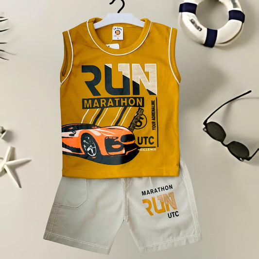 Kid's  Sando Dress & Shorts Set - HH30