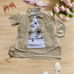 3 Piece Western Full Sleeves Set Shirt + Trousers + Jacket - MA2