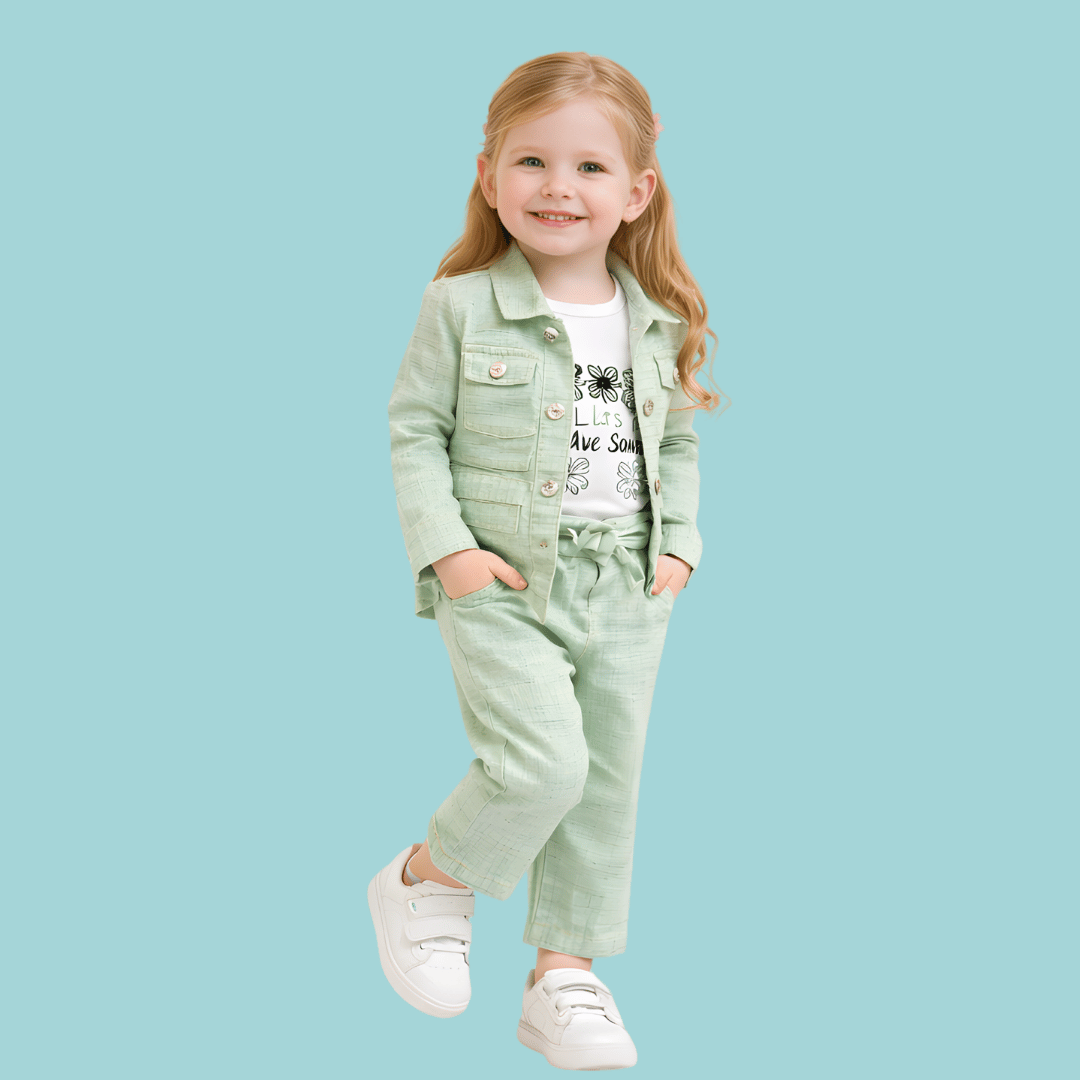 3 Piece Western Full Sleeves Set Shirt + Trousers + Jacket - MA2