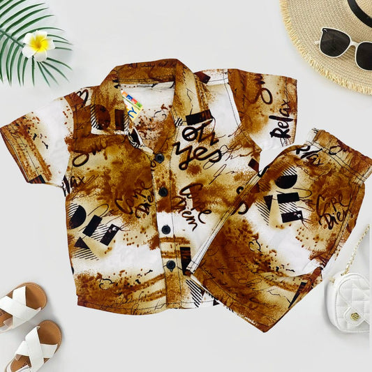 Kids Printed Track Suit Set - HH10