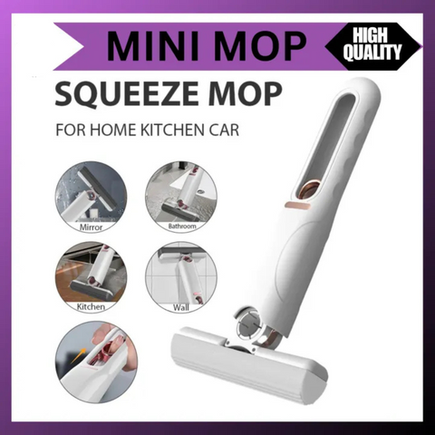 Portable Mini Mop Self Squeeze Mini Mop Cleaner for Kitchen Floor Cleaner Mop, Car, Window Wall.