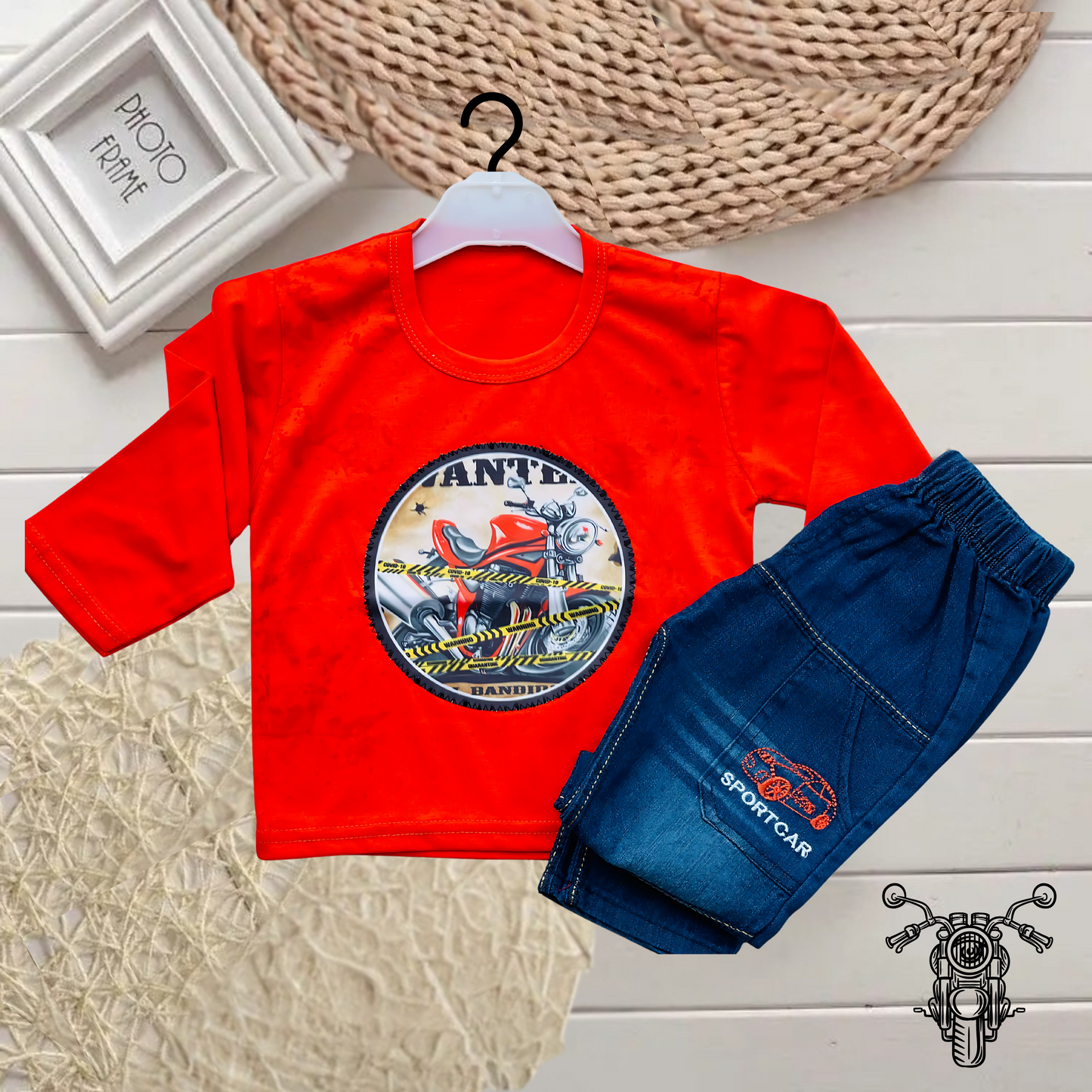 Kid's Wanted Full Sleeves Set - MA5