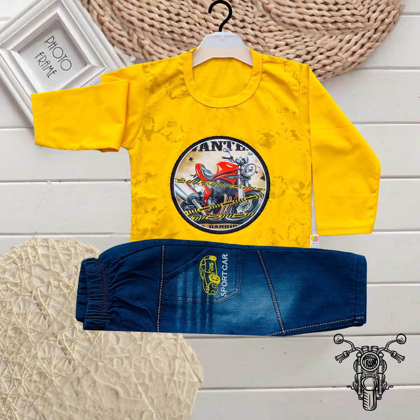 Kid's Wanted Full Sleeves Set - MA5