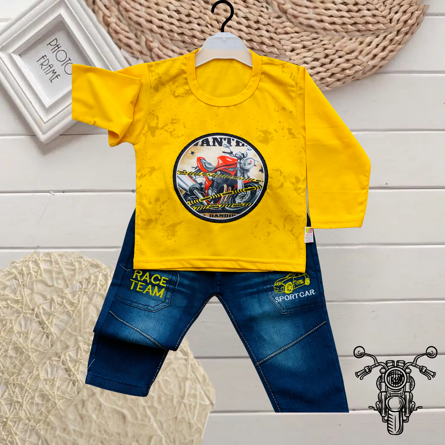 Kid's Wanted Full Sleeves Set - MA5