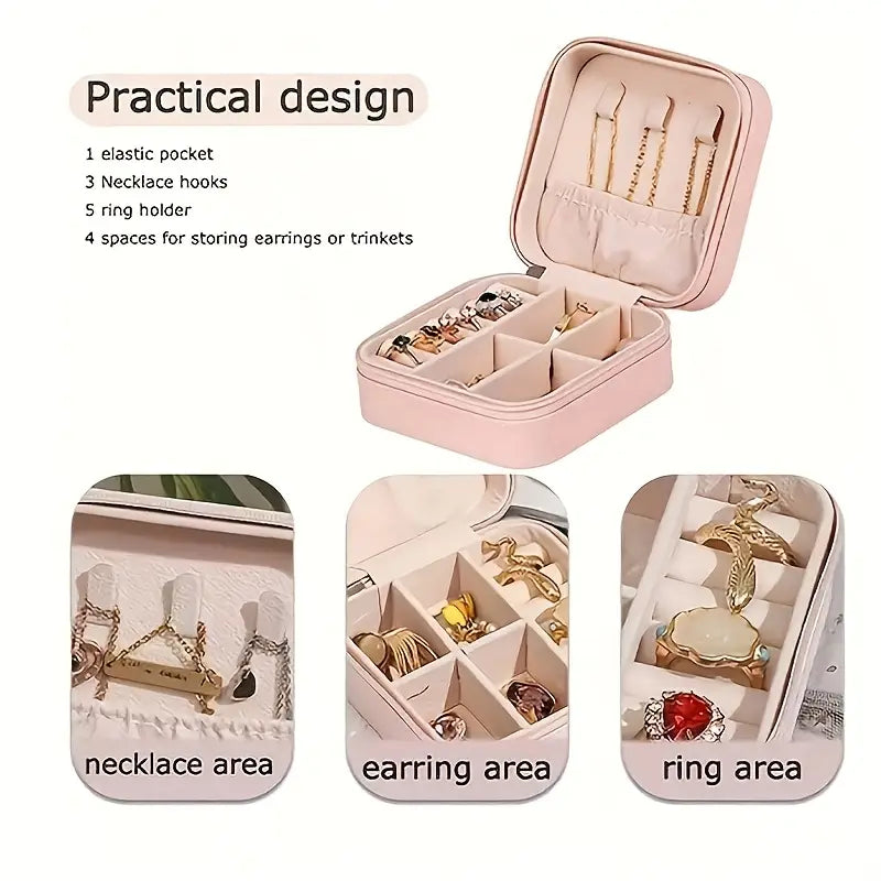 Latest Leather Jewelry Organizer Box , for Travelling Leather Box , Hair Accessories